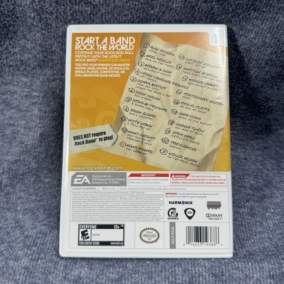 Rock Band: Country‎ Track Pack Game (Nintendo Wii, 2009) Complete In Box - Picture 2 of 3